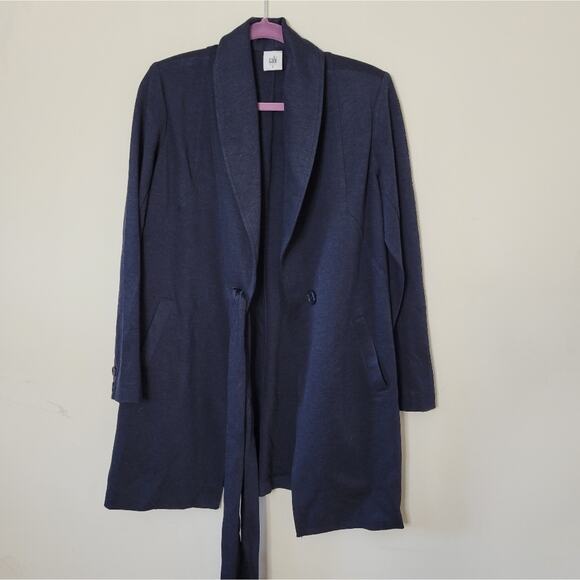 CAbi Stretch Ponte Harbour Navy Jacket #3180 - Picture 3 of 7